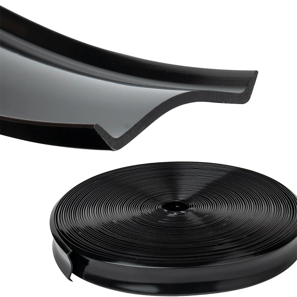 Automotive Authority - Inserto in vinile bianco da 2,5 cm, copertura per viti, per camper, roulotte (bianco, 30,5 m