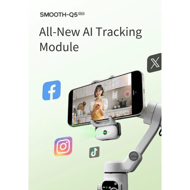 Zhiyun Q5 Ultra Smartphone Gimbal Stabilizer 3-Axis 360° Bluetooth