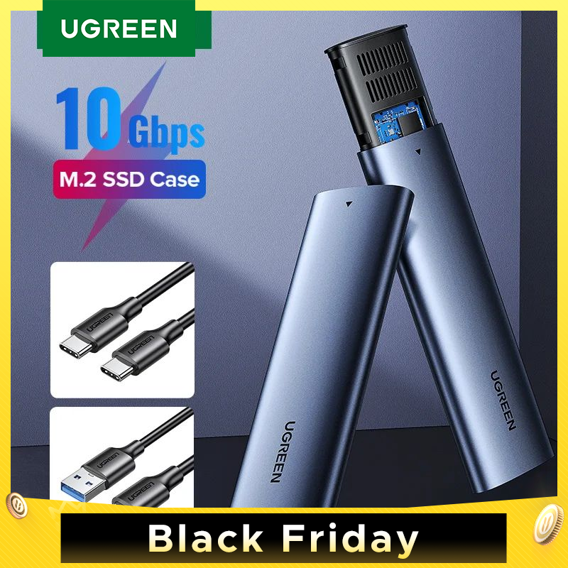UGREEN M.2 NVMe SSD Enclosure NVMe SATA to USB 3.1 Gen2 10 Gbps NVMe PCI-E  Dual ProtocolM.2 SSD Case Support UASP For Hard Disk