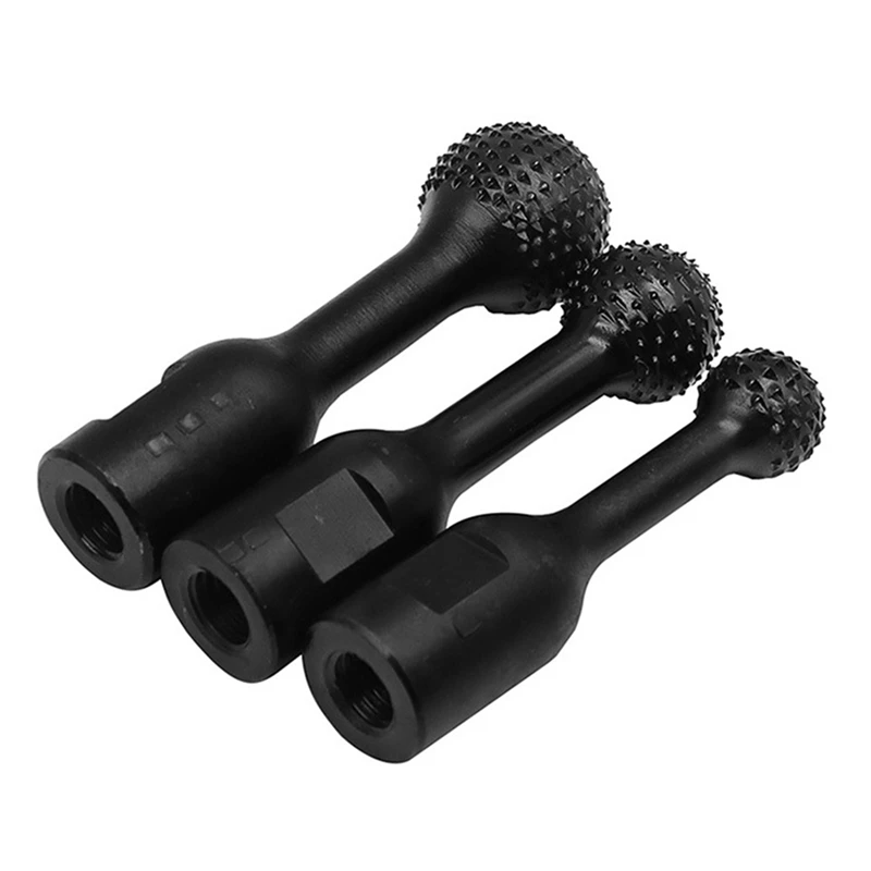 

Угловая шлифовальная машина, 3 шт., сферическая Шлифовальная головка, черная углеродистая сталь, деревянный паз, полировка, круглое сверло