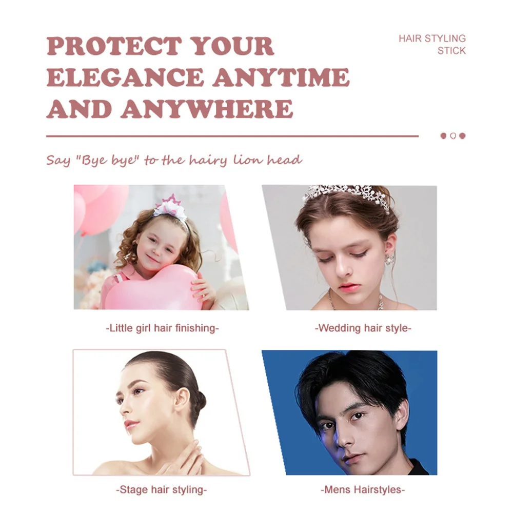 Description Picture 5 of itemNew Broken Hair Feel Finishing Stick Hair Smoothing Cream Strong Style Rapid Fixed Untidy Hair Finishing Stick Shaping Styling