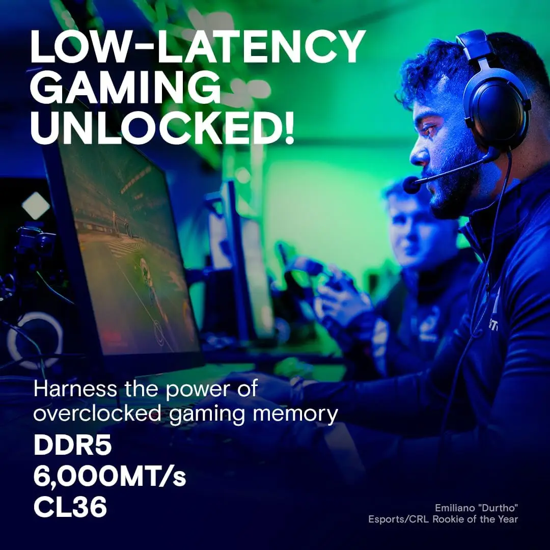 thumbnail image 5 of Kit de memoria RAM Crucial Pro DDR5 de 32 GB (2 x 16 GB) CL36 de 6000 MHz, memoria para juegos de escritorio con overclocking, compatible con Intel XMP 3.0 y AMD Expo, 5 of 5
