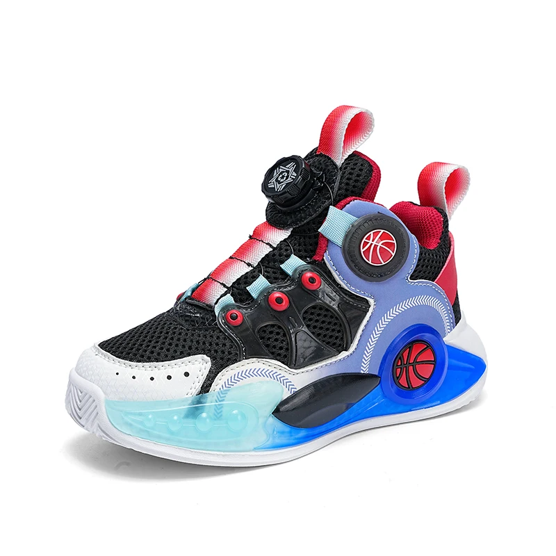 

Children Sneakers for Boys Girls Basketball Shoes Soft Sole Anti Slip Kids Shoes Breathable Mesh Student Sports Shoes Size 31-40