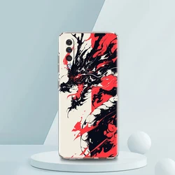 Chinese Dragon Transparent Silicone Phone Case Cover - FOR Samsung A70 (B1)