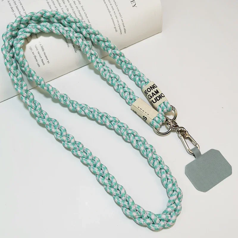 

Carried Outdoor Mountaineering Mobile Phone Lanyard Women's Belts Woven Hanging Ornaments Anti Loss Lanyards Neck Strap