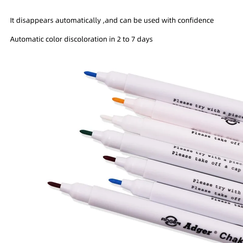 1/2/3PCS Disappearing Erasable Ink Fabric Marker Pen Cross Stitch Water Erasable Pen Tailor'S Quilting Sewing Tools Dressmaking disappearing pen refill