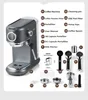 Cafelffe  4-in-1 Coffee Maker Hot/Cold Dolce gusto nespresso machine ESE Pod Ground Cappuccino Espresso Coffee Machine cafetera 6