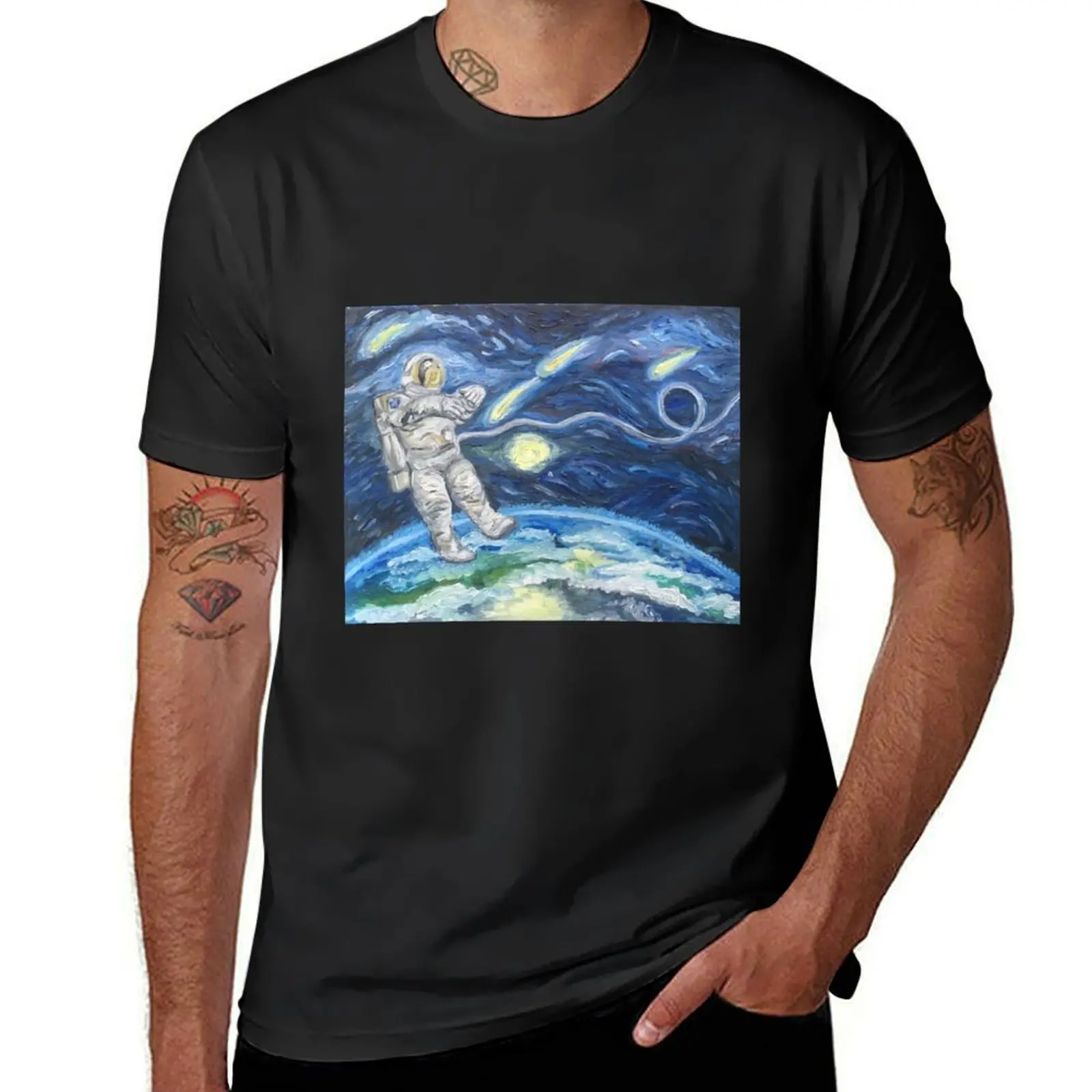 Astronaut in Space T-Shirt anime cute tops quick drying tees men t shirt