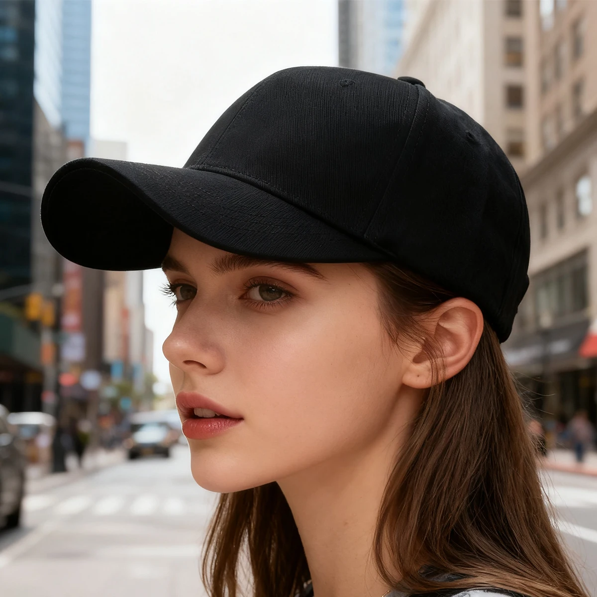 Wide-Brimmed Baseball Cap for Women with Large Head Circumference, Suitable for Big Faces, Deepened Duckbill Cap for Men