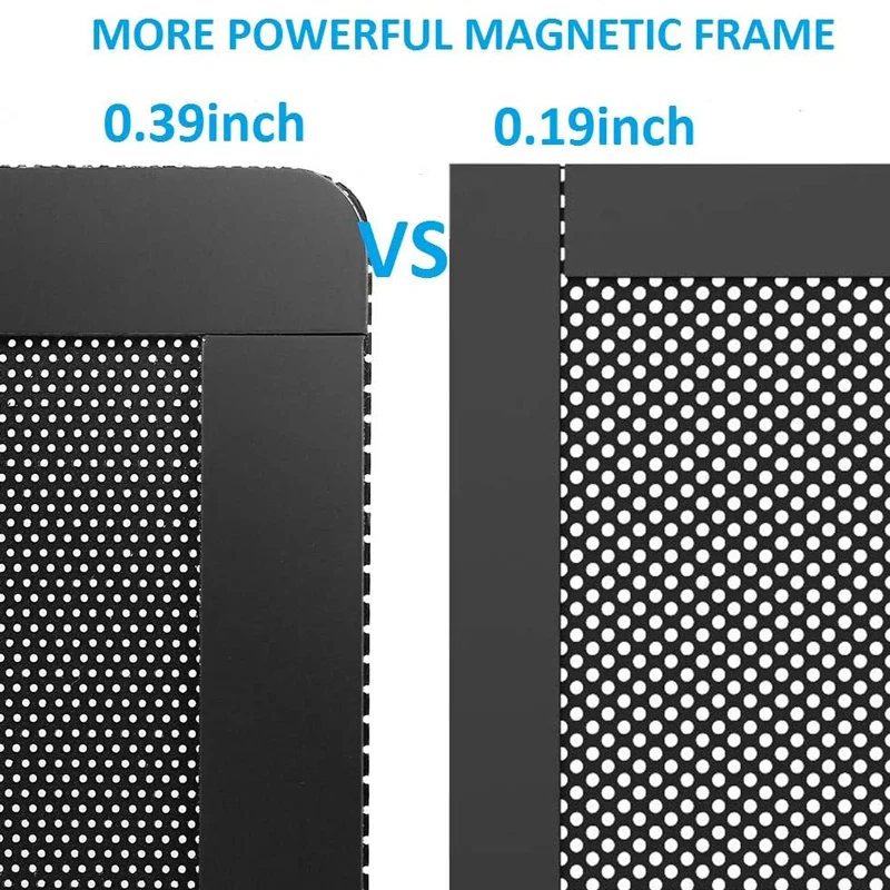Fan Dust Filter Mesh 120x240mm 120x120mm Magnetic Frame PVC PC Computer Case Fan Dust Mesh Cover Grills