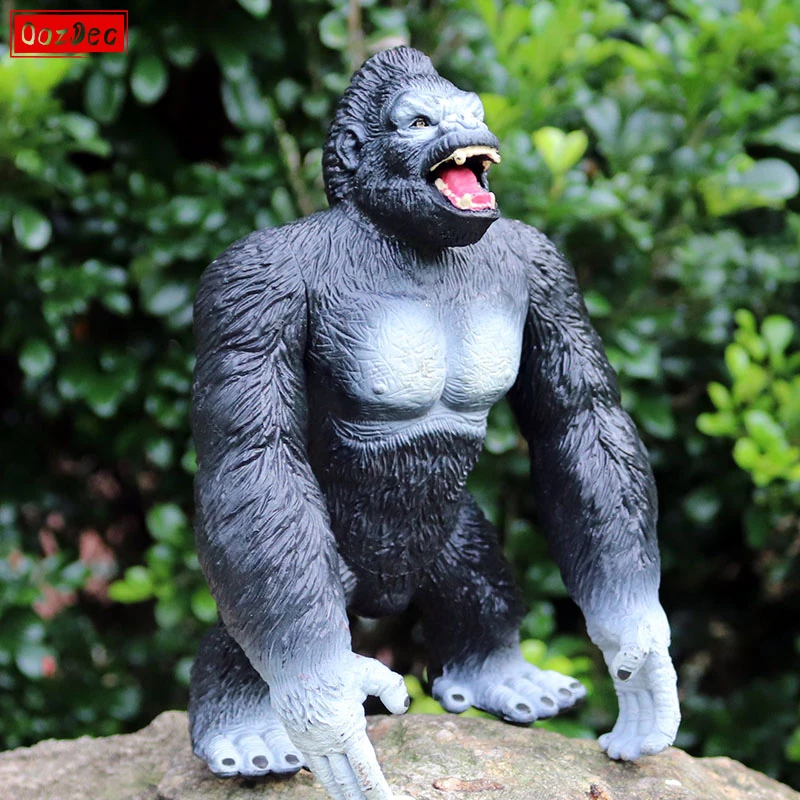 OozDec-Gorilla Toys for Kids, King Kong, Warrior, Fight Mode, PVC