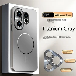 Micro - Frosted Explosion - Proof Magnetic Lens Protective Case for Vivo S30 Pro mini (GRAY)