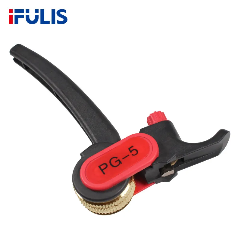 PG-5 스트리퍼 케이블 나이프 래칫 휠 유형 케이블 ≥25mm 원형 케이블 필링 플라이어 도구용 스트리핑