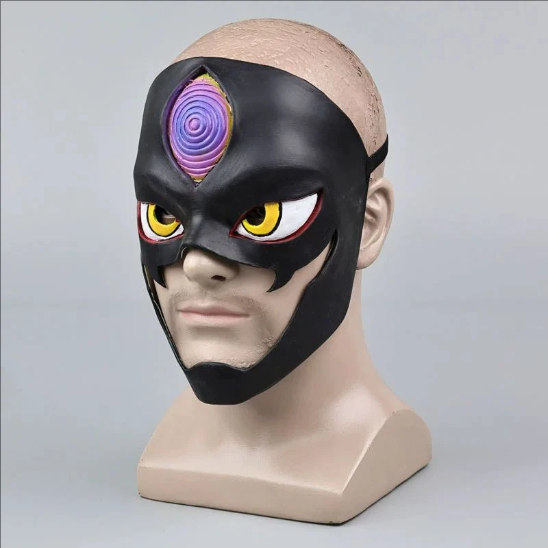 Dandadan Jiji-Inspired Cosplay Mask Half Face Latex Prop for Adults (Unofficial)
