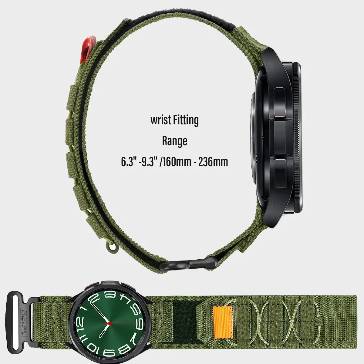 Seamless Nylon Strap for Smartwatch - Quick Fit Design