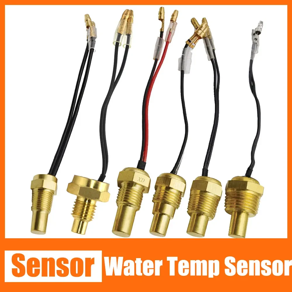 12V/24V Water Temp Sensor Universal Car Temperature Sensor 50K Head Plug For Car Truck Gauge 10MM 12MM 14MM 16MM 17MM 18MM 21MM