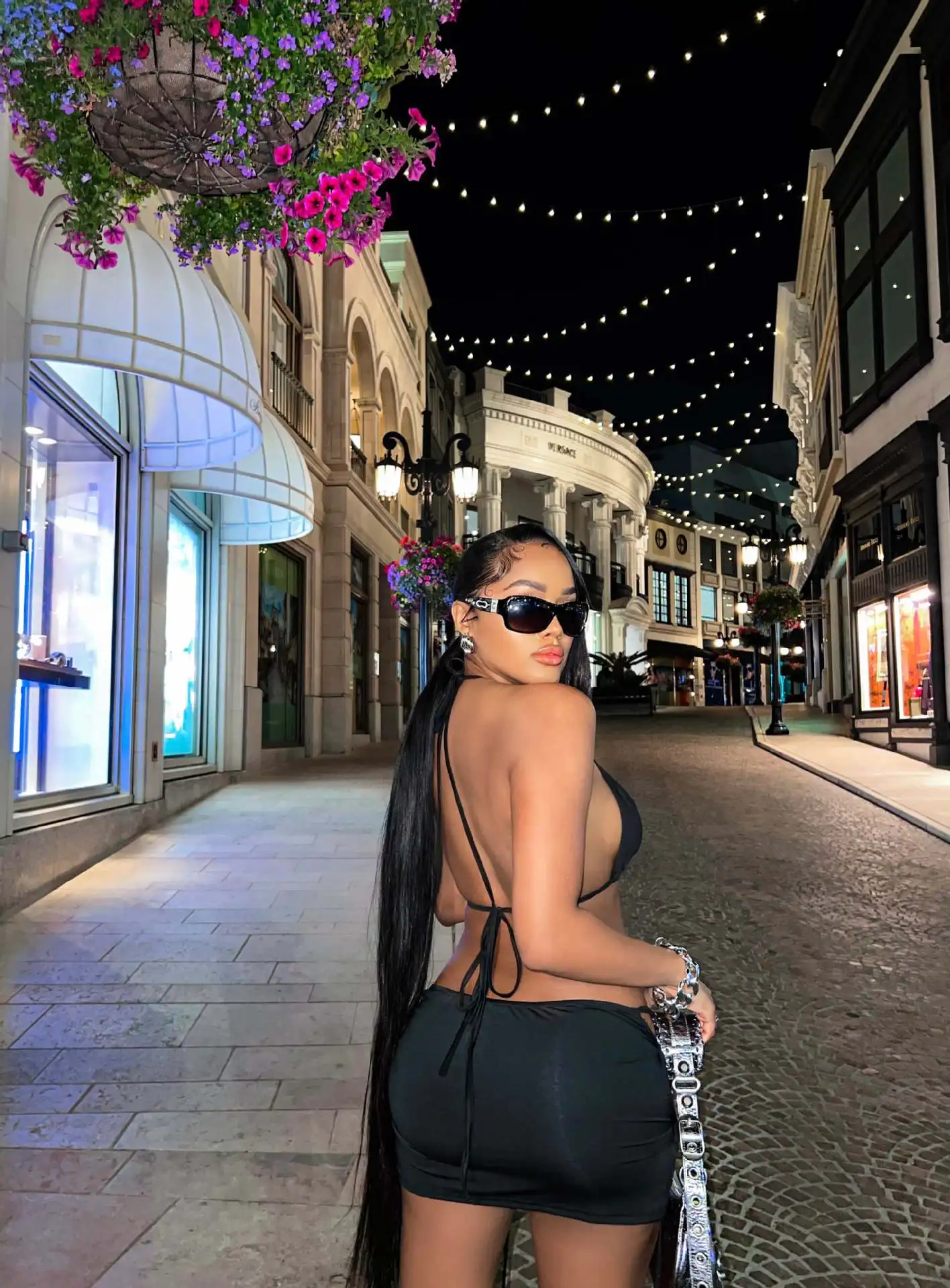 Summer Bandage 2 Piece Skirt Sets Sexy Crop Tops Outfit 2023 Y2K Streetwear Fashion Mini Dress Sexy Black Two Piece Set Clothing
