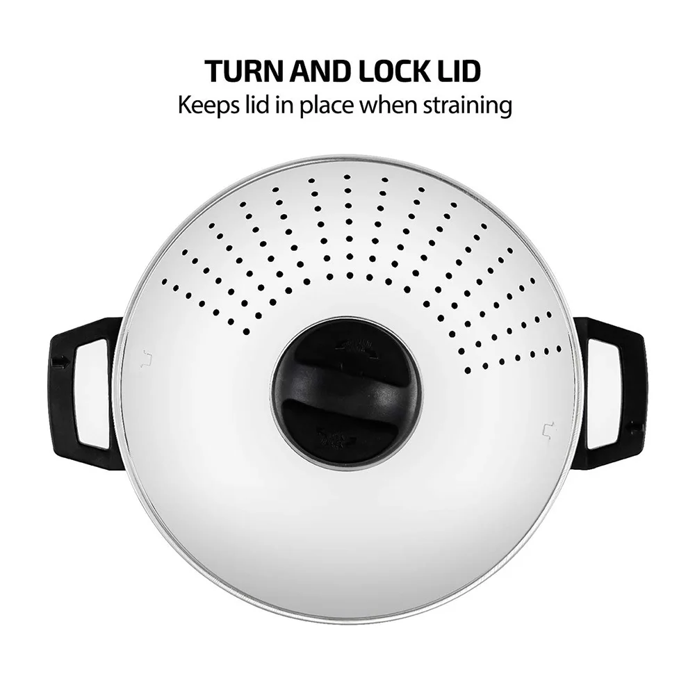 Xiaomi Stainless Steel Pasta Pot With Strainer Lid And Locking Feature Saucepan Cooker Noodle Cooking Pots For Kitchen Cookware
