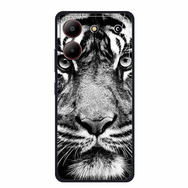 Sleek Black Silicone Soft Back Cover Case