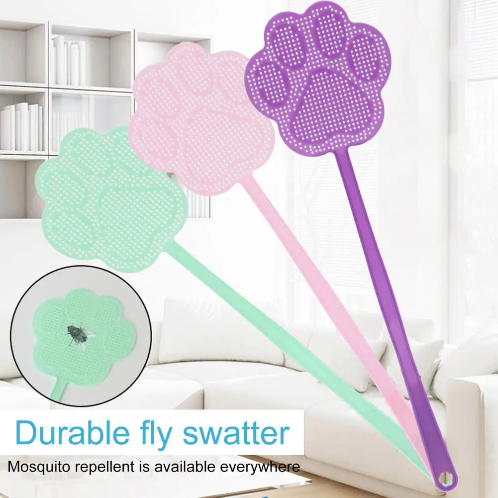 2Pcs Mosquito Swatter Cute Lightweight Multipurpose Hollow Design Creative Matamoscas Fly Swatter for Summer