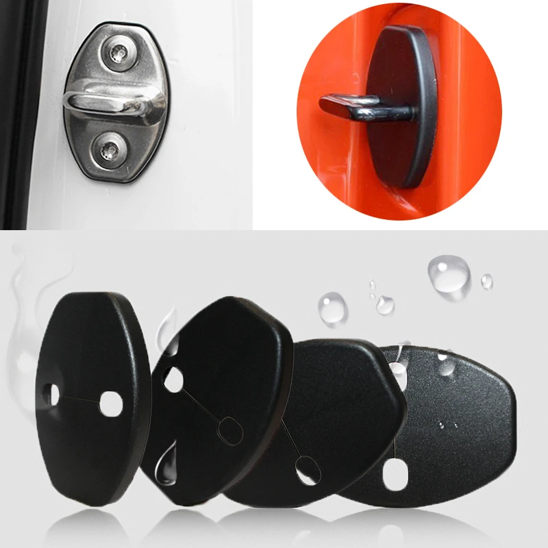 Car Door Lock protective Cover For Ssangyong Actyon Tivolan Rodius XLV Kyron Chairman 4pcs Per Set oem 6679900404 для ssangyong stavic mb100 rexton actyon actyon sports rodius эксцентриковый шестеренчатый винт вала