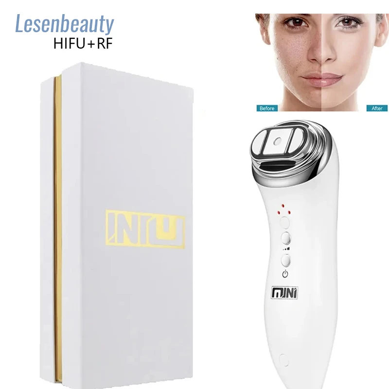 

Mini HIFU Ultrasound Vibration Face Skin Tightening Machine Portable RF Face Lifting Device Anti-aging Facial Toning Device