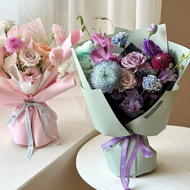 Fogli Di Carta Da Regalo Cm 100x70 Fantasia Fiori Di Campo, Carta Ecologica