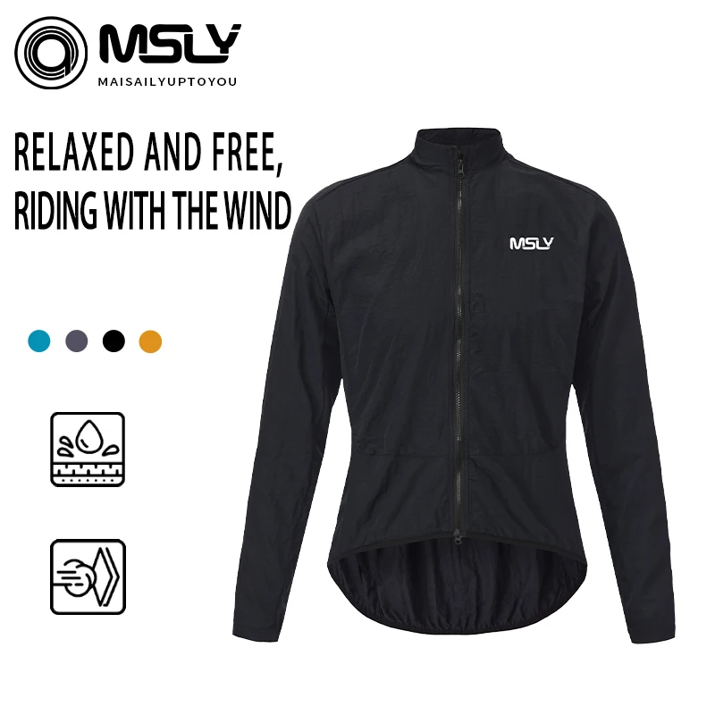 MSLY 2026 긴팔 사이클링 재킷, 봄과 가을용 방풍 및 통기성 로드 바이크 재킷, 경량 재킷