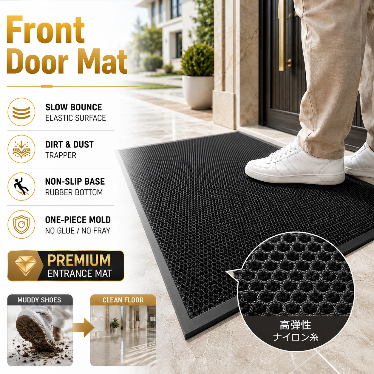 NONE Anti-Slip Door Mat 5