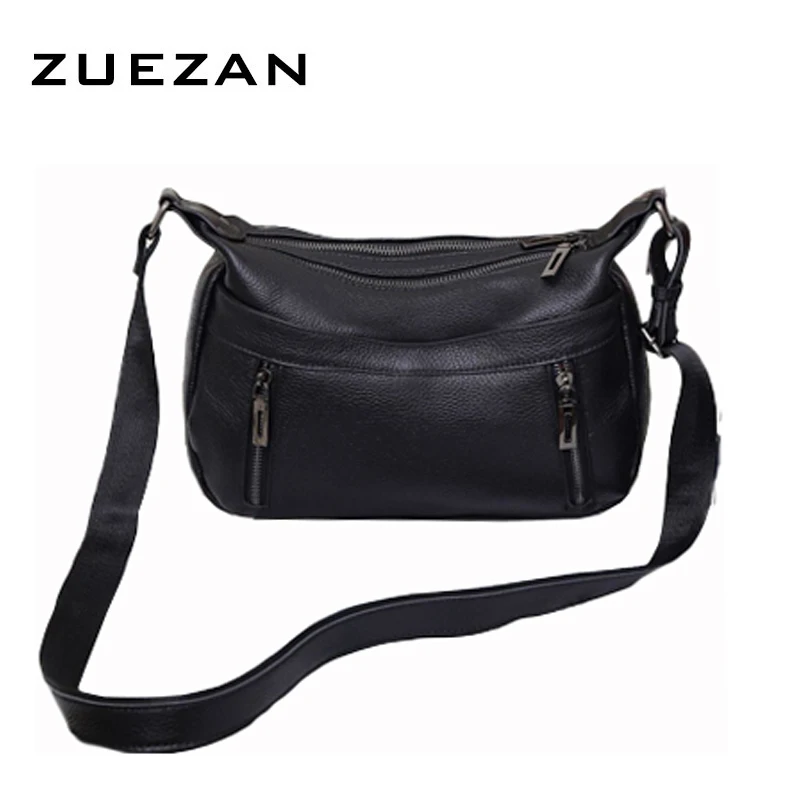 

2 Zippers, Real Skin HOBO Bag, Female Crossbody Bag,Women Genuine Leather Shoulder Bag,100% Natural Cow Leather Bag, D396
