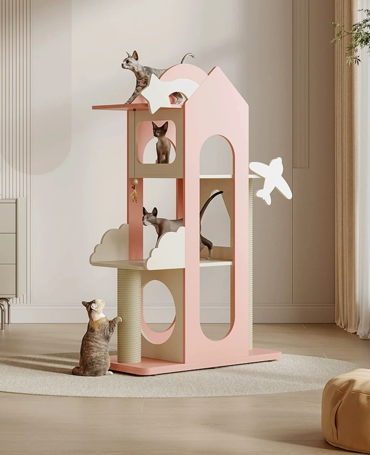 

Cat Crawler, Cat Nest, Cat Tree, Multi-cats, Big Cats, Large Cats, Maine, Home-occupied Cat Toys