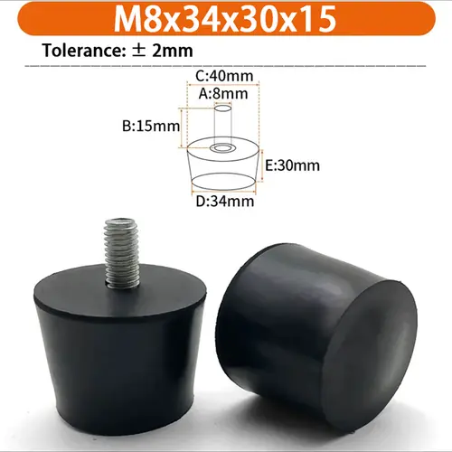 M6 M8 M10 Rubber Adjustable Feet Pad Feet Pad With Screw Table Chair Balck Leveling Foot Pad Furniture Leg Anti-shock Protection - Image 44