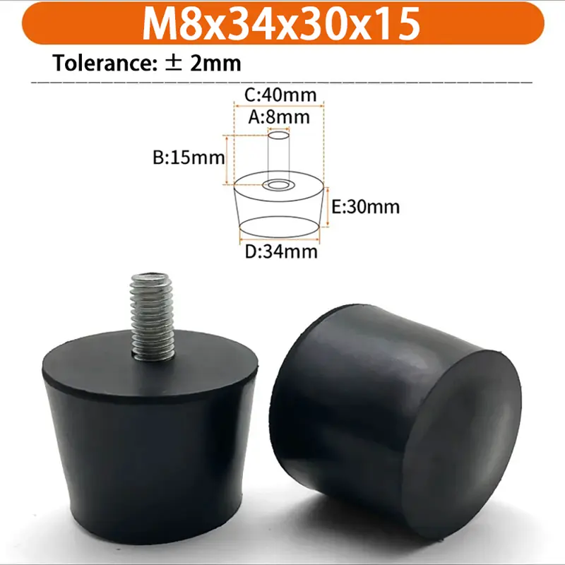 M6 M8 M10 Rubber Adjustable Feet Pad Feet Pad With Screw Table Chair Balck Leveling Foot Pad Furniture Leg Anti-shock Protection - Image 44