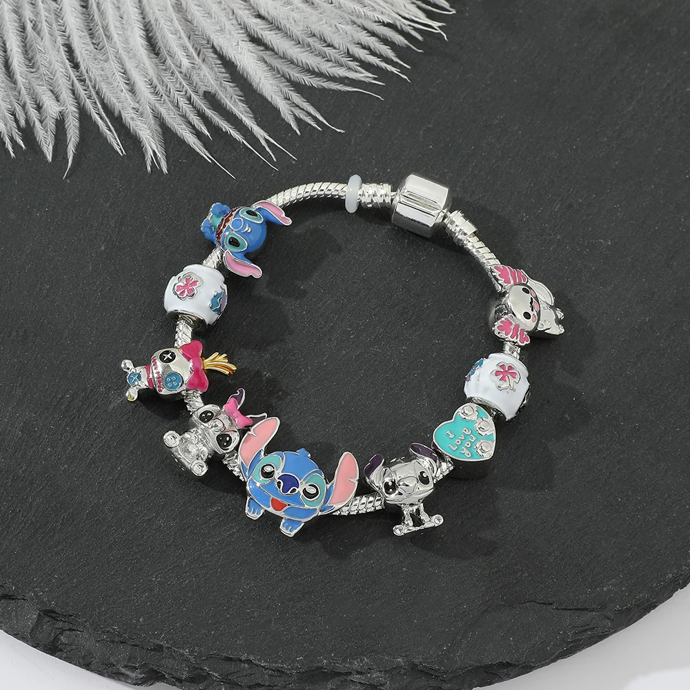 Disney Mickey Mouse Fantasia Charm Bracelet in Black | Lyst