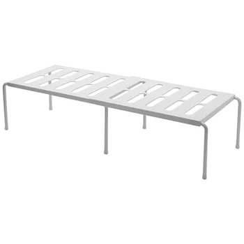 Scaffale per armadio Espandibile impilabile Armadietto da cucina Scaffale da bancone Organizzatore per armadio da cucina Organizzatore per stoviglie 1