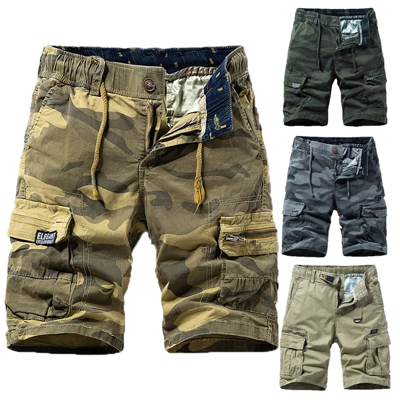 

2023 summer men's shorts cotton camouflage shorts men's tactical shorts straight cargo pants sports jogging casual shorts