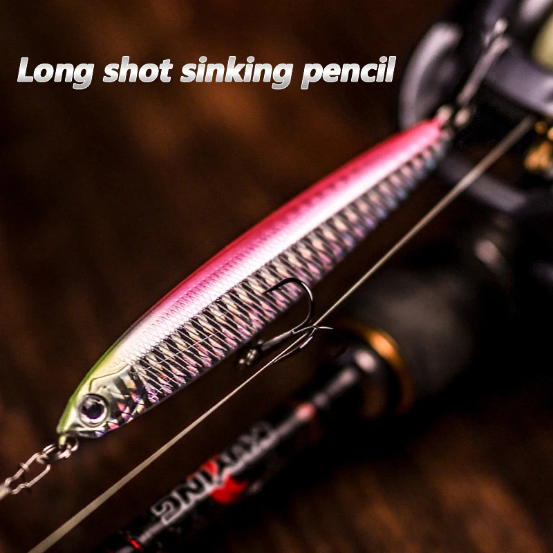 

Pencil Fishing Lure Weights 10-24g Long Throw Isca Artificial Sinking Pencil Die Fly Hard Bait Fishing Lures 2024 Fish Bait