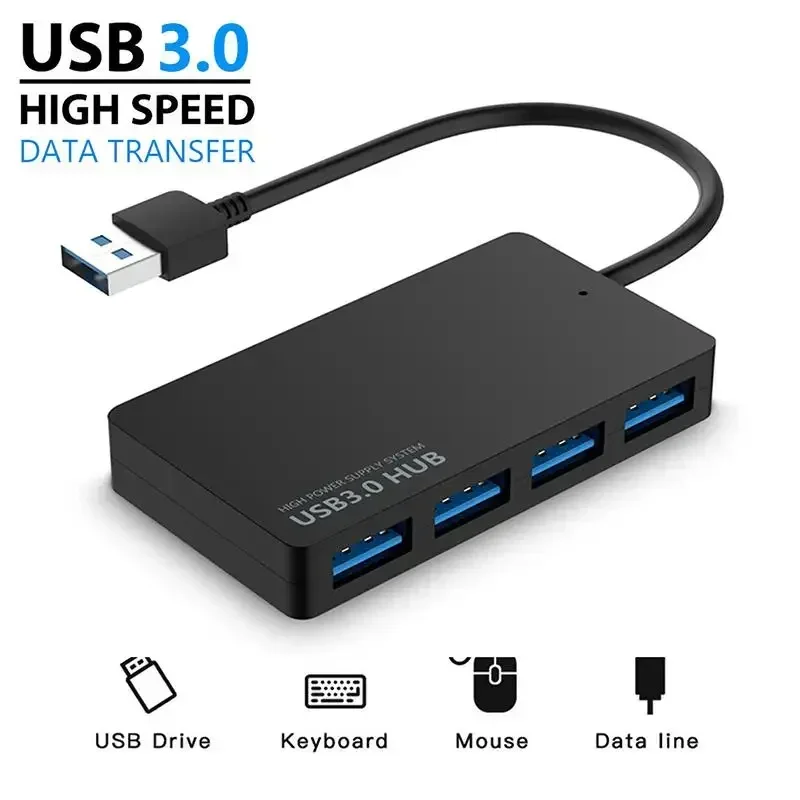 USB 3,0 4 порта типа C Hub высокоскоростной