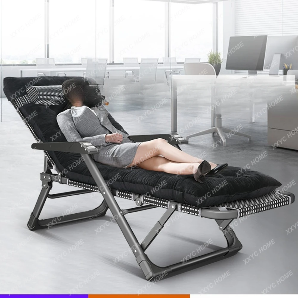 

Folding recliner office lunch break nap summer home beach portable balcony leisure chair back lazy