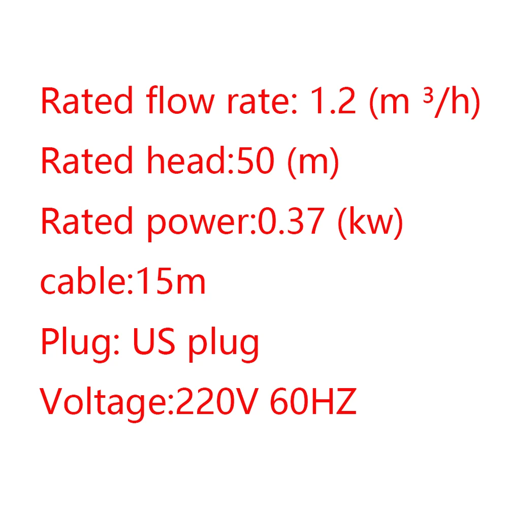 QGDHousehold deep well pump, high head electric pumping pump, stainless steel ve