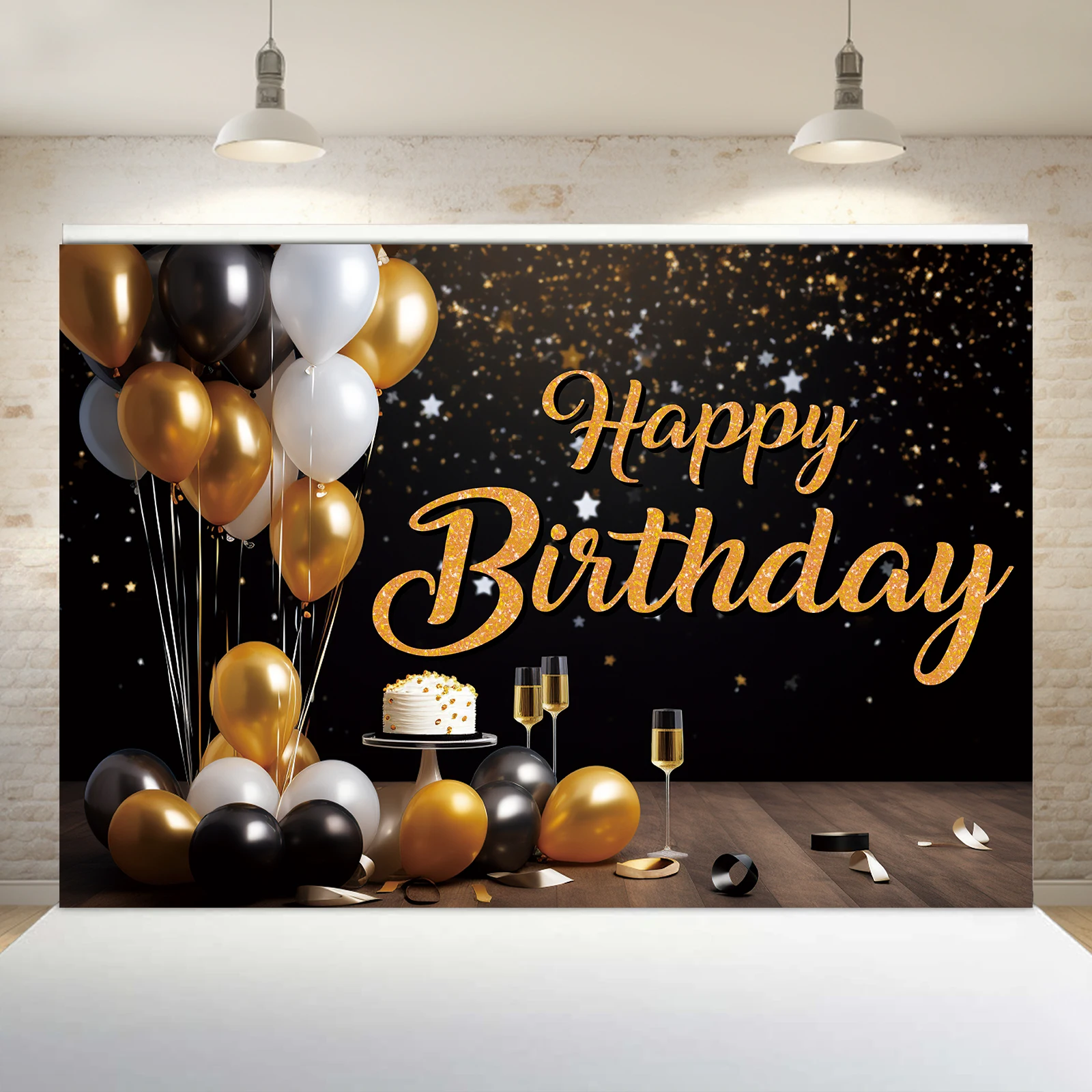 

Фотофон с днем рождения, 100x150 см, 1 шт.