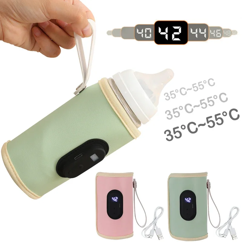 USB Baby Milk Bottle Heater Portable Insulated Travel Stroller Feeding Warmers