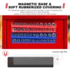 Magnetic Socket Organizers|3Piece Set Socket Holder Kit|1/2,3/8&1/4"Drive|Holds 68 Sockets|Professional Quality Tools Organizer 4