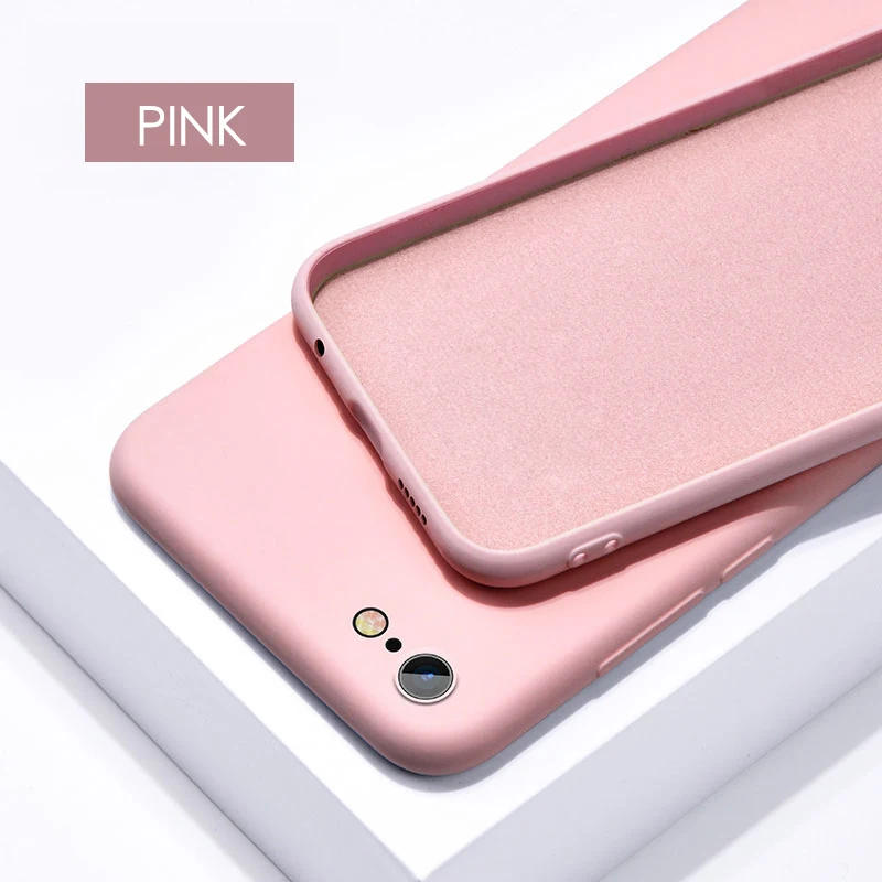 Luxury Liquid Soft Silicone Shockproof Candy Color Back Cover