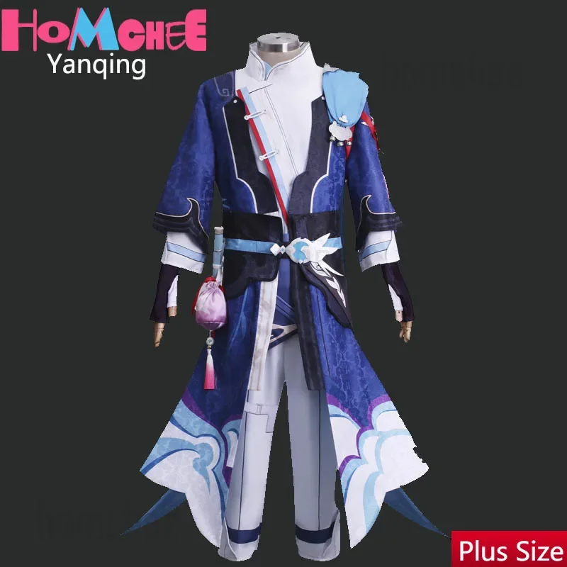 

Honkai Star Rail Cosplay para hombres, disfraz de Yanqing, peluca, ropa de fiesta de Halloween, juego de Anime, Star Rail, Honka