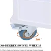 Kitchen Island Cart on Wheels - Portable Kitchen Island with Drop Leaf, Rolling Kitchen Island with Storage 4