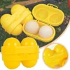 2 Grid Egg Storage Box Container Portable Plastic Egg Holder for Outdoor Camping Picnic Eggs Box Case Kitchen Organizer 2