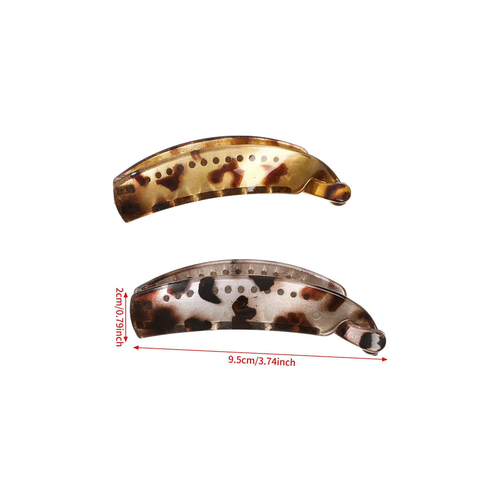1pc Leopard Print Ponytail Clip Fashion Non-Slip Women Girls Bath Ponytail Holder Banana Hair Clips Hair Accessories Barrettes