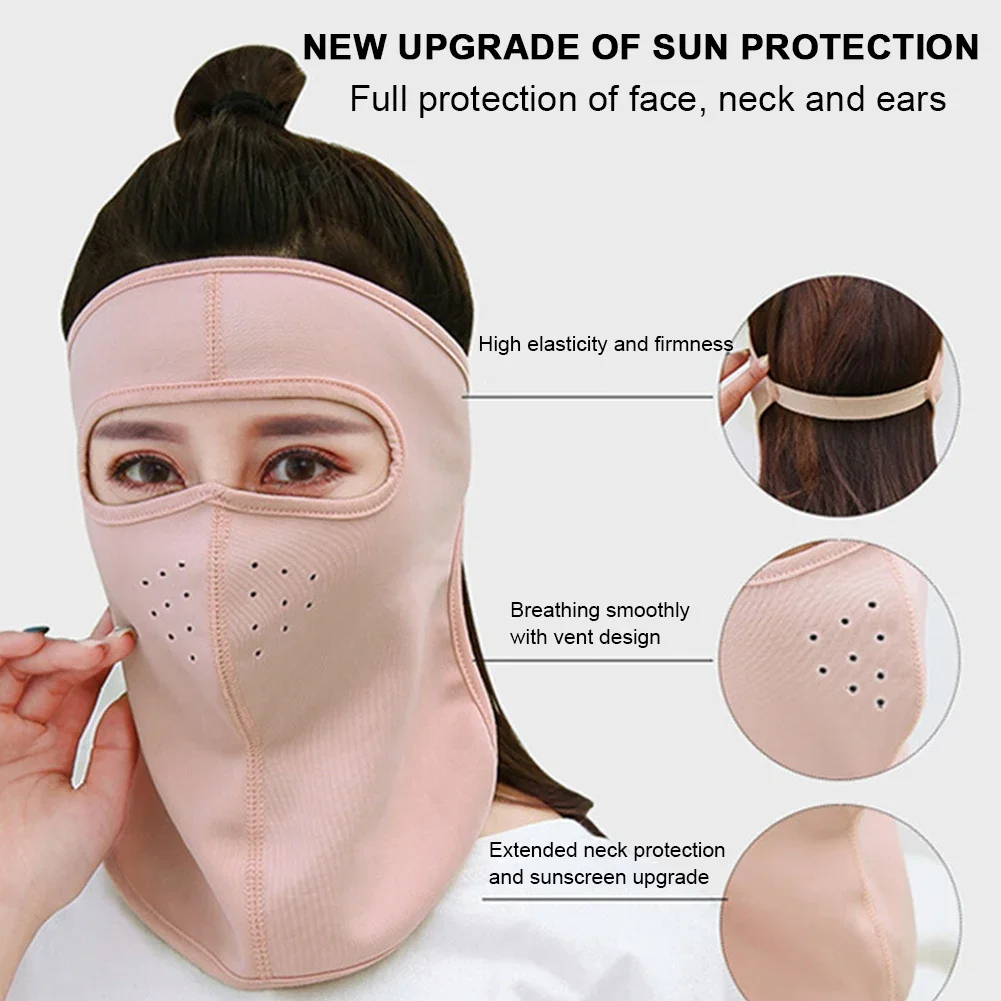 Face Mask Women Multifunctional Scarf Neck Protection Warm Print Anti-dust Reusable Mouth Face Cover Full Face Ice Silk Sunscreen