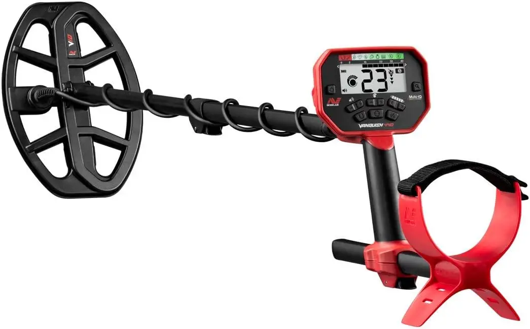 

Minelab Vanquish 440 Multi-Frequency Pinpointing Metal Detector for Adults with V10 10"x7" Double-D Waterproof Coil